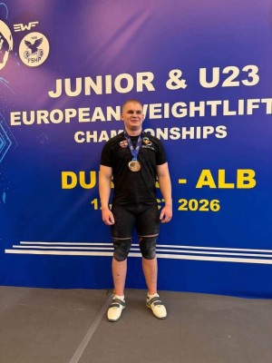 Бронзовий призер чемпіонату Європи з важкої атлетики