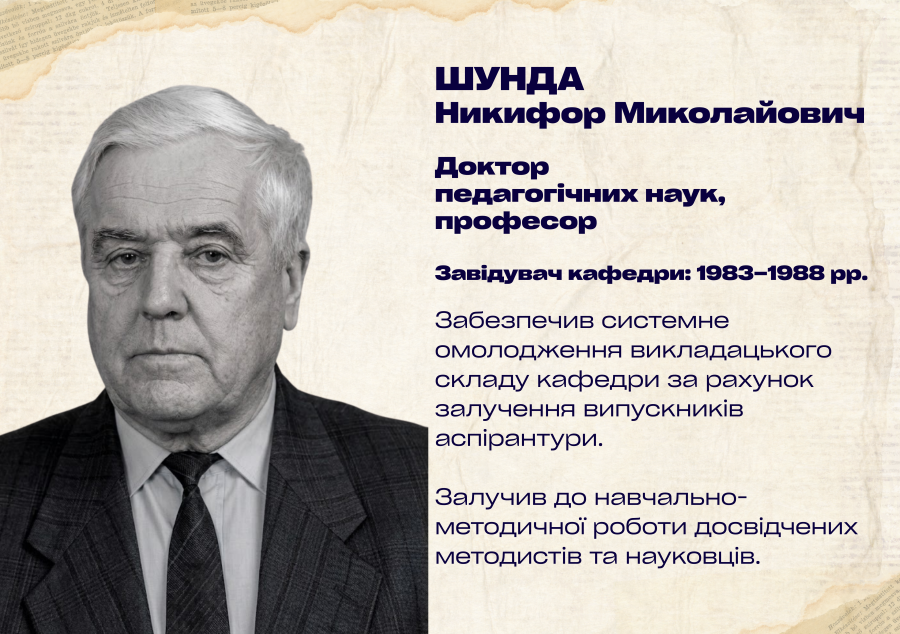 Історія кафедри