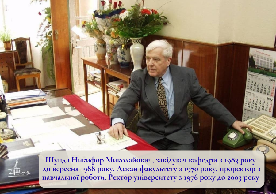 Історія кафедри