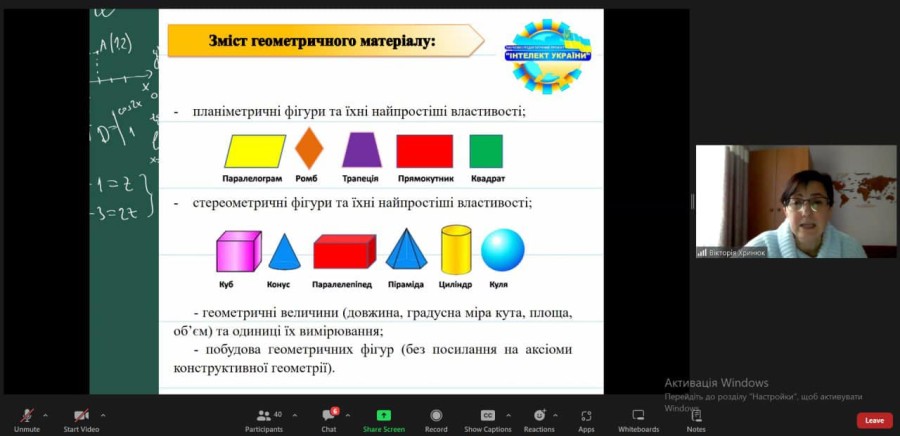 Методичний семінар-тренінг на тему «Методичні знахідки у навчанні учнів геометрії»