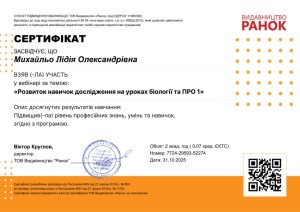 Наукова діяльність студентів