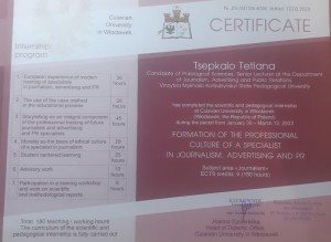Міжнародне стажування Факультет філології і журналістики імені Михайла Стельмаха
