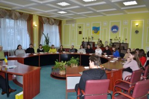 Зустріч ректора університету, професора Наталії Лазаренко з новообраними головами студентського самоврядування