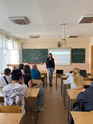 Зустріч з учнями Тиврівського наукового ліцею з нагоди тижня науки
