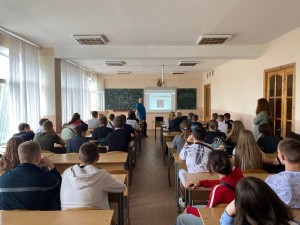 Зустріч з учнями Тиврівського наукового ліцею з нагоди тижня науки